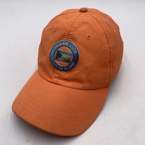 Ocean Golf Club Hat Paradise Island Orange Strapback Adjustable Cleaned SEE PICS